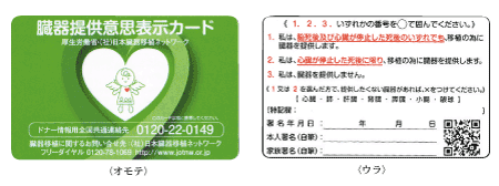 意思表示カード画像